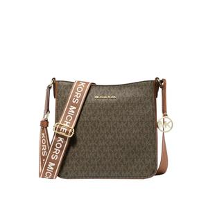 Jet Set Travel Small Signature Logo Messenger Bag - коричневый