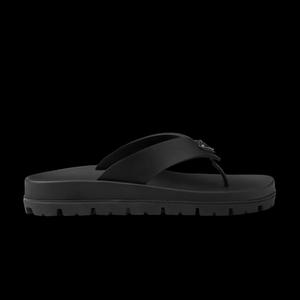 Слайды Prada Wmns Rubber Thong Sandal 'Black'
