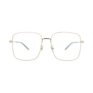 Очки Gucci металлическая оправа квадратной формы 'Золотой/Прозрачный'
