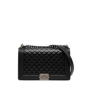 Средняя сумка через плечо Quilted Lambskin Boy Flap, 2015-2016