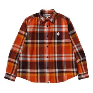 Рубашки на пуговицах BAPE Check Relaxed Fit Shirt 'Orange'