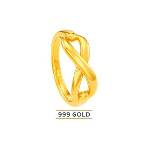HABIB 999/24K желтое золотое кольцо 9GR00531224