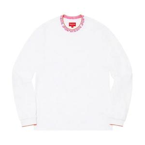 Футболки с длинным рукавом Supreme Old English Collar Logo Long-Sleeve Top 'White'