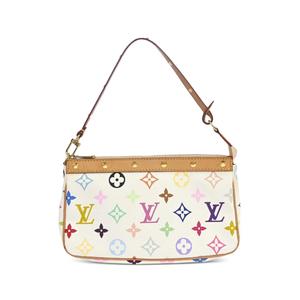 Сумка-тоут Pochette Accessoires Monogram Multicolor из коллаборации с Takashi Murakami (2003 год)