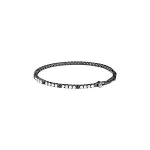 Мужской теннисный браслет Maserati Jewels 22 см, черный, JM425AVC09 (регулируемый)