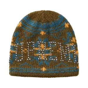 Шапка Beanies Supreme Studded Fair Isle Beanie 'Olive Brown'