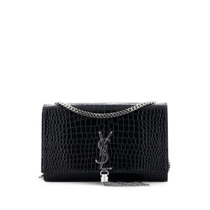 Сумка через плечо Classic Monogram Tassel Crocodile Embossed Leather Medium