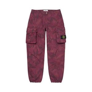 Карго-штаны Supreme x Stone Island Reactive Ice Camo Ripstop Cargo Pant «Красный»