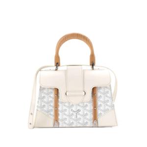 Сумка-сэтчел Structured Saigon Top Handle Bag Coated Canvas with Leather размера мини