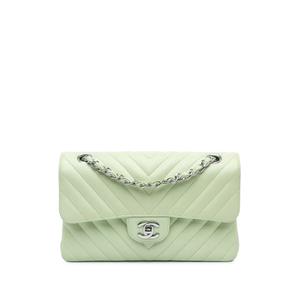 Маленькая сумка на плечо Classic Chevron Lambskin Double Flap (2021-2024 годы)