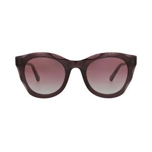 Chloé Солнцезащитные очки из переработанного ацетата с круглой оправой 'Фиолетовый/Бургунди/Красный'