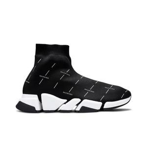 Кроссовки Balenciaga Speed 2.0 «Черный с печатью логотипа»