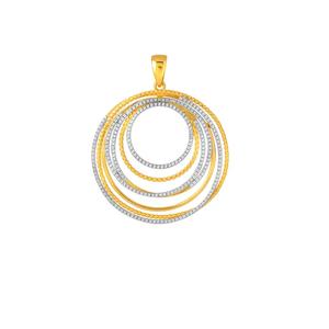 TOMEI Коллекция Diamond Cut, круглый кулон, желтое золото 916/22K