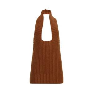 Короткие платья Christopher Esber Lennox Knit Cutaway Mini Dress 'Toffee'