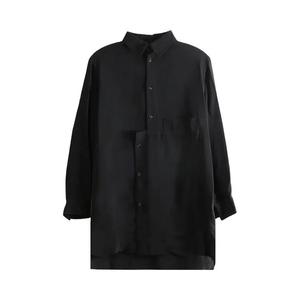 Блузы Y's O-Left Front Unmatched Blouse 'Черный'