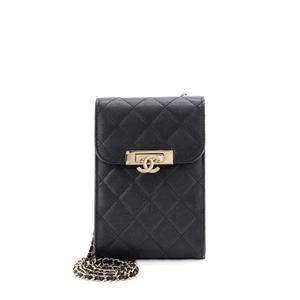 Сумка через плечо Quilted Caviar Golden Class Phone Holder