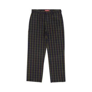 Pants Supreme Work Pant 'Темно-синий в клетку'