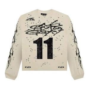 Футболки с длинным рукавом Hellstar Moto Cross Long-Sleeve 'Cream'