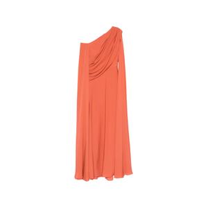 Платье макси Double Georgette на одно плечо