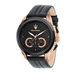 【Гарантия 2 года】Maserati Traguardo 45mm Кварцевые мужские часы R8871612025 С люминесцентными стрелками
