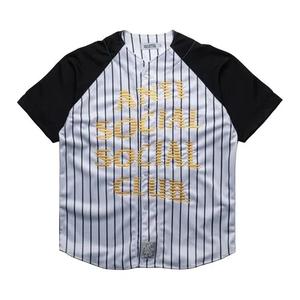 Игровые майки Anti Social Social Club Pinstriped Jersey 'Black/White'