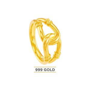 HABIB 999/24K Желтое золото Кольцо 9GR00551224