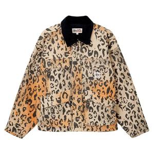 Куртки Stussy Washed Canvas Shop Jacket 'Leopard'