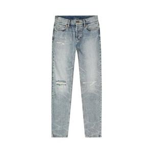 Джинсы Fear of God Essentials Denim Pant 'Light Indigo Distress Wash'