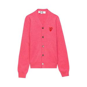 Кардиганы Comme des Garçons PLAY V-образный вырез кардиган 'Розовый'