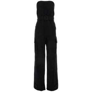 Комбинезон без бретелей с поясом