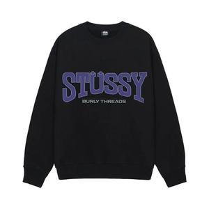 Tops Stussy Burly Threads Crew 'Черный'