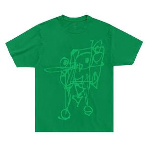 Футболка с коротким рукавом Cactus Jack by Travis Scott x Spongebob Doodlebob Tee 'Зелёный'
