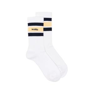 Полосатые носки с вышитым логотипом