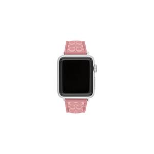 Женский ремешок для часов Apple Straps из ярко-розового силикона - 14700266