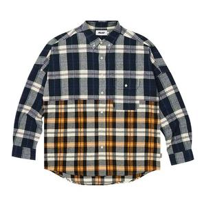 Фланелевые рубашки Palace Checkmate Drop Shoulder Рубашка 'Темно-синий'