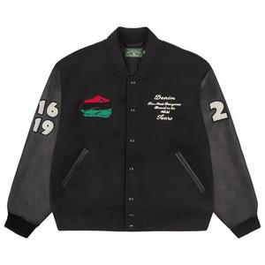 Varsity Jackets Denim Tears Peace Wreath Varsity Jacket 'Черный'