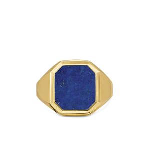 Кольцо Streamline® Signet из желтого золота с лазуритом