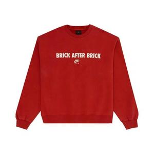 Свитшоты Air Jordan x Nigel Sylvester Brick After Brick Fleece Crewneck Sweatshirt 'Vermilion/Sail'