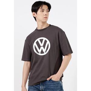VOLKSWAGEN МУЖСКАЯ ОВЕРСАЙЗ ФУТБОЛКА С КРУГЛЫМ ВЫРЕЗОМ И ЛОГОТИПОМ