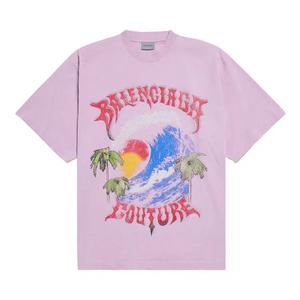 Футболки с коротким рукавом Balenciaga Large Fit T-Shirt 'Old Pink'