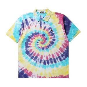 Поло BAPE Relaxed Tie Dye Polo 'Multicolor'