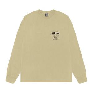 Футболки с длинным рукавом Stussy Classic Gear Long-Sleeve Tee Pigment Dyed 'Elm'