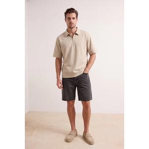 Хаки Свободные / Широкого Кроя Джинсовые Шорты и Бермуды Tmnss26Sr00017