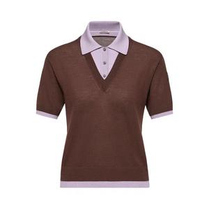 Поло Moncler Short-Sleeve Polo 'Burgundy'