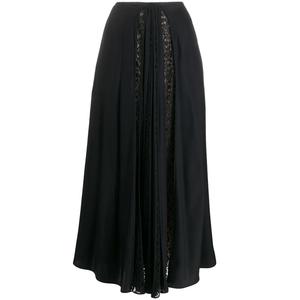 Юбка макси с кружевными вставками