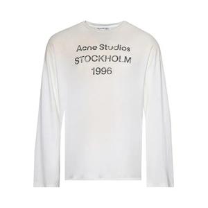 Футболки с длинным рукавом Acne Studios Логотип Футболка с длинным рукавом 'Пыльно-белый'