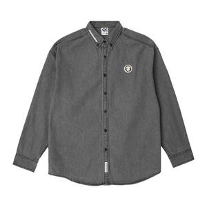 Рубашки и топы AAPE Moonface Patch Long-Sleeve Shirt 'Черный'