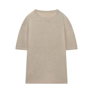 Футболки с коротким рукавом The Elder Statesman Lenny Knit Tee 'Ecru'