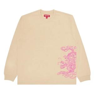 Футболки с длинным рукавом Supreme Dragon Embroidered Long-Sleeve Top 'Khaki'