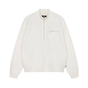 Свитера Stussy Half Zip Mock Neck Sweater 'Ivory'